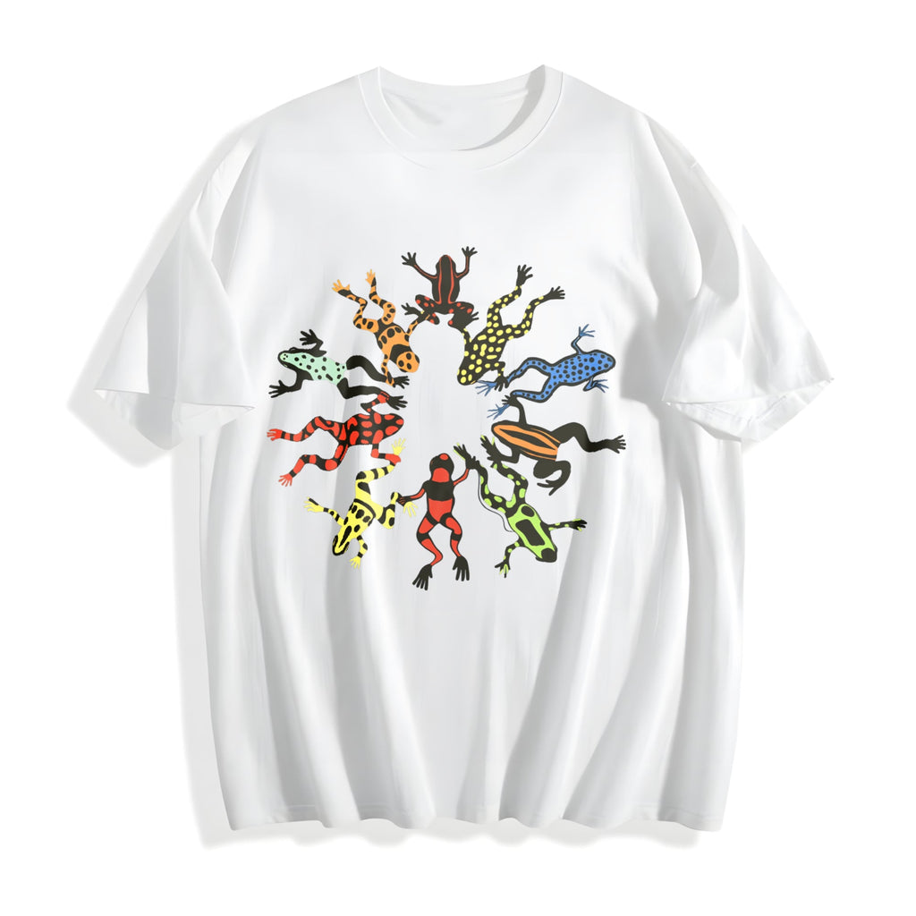 Dancing Frog Feast Cotton T-Shirt product image 2
