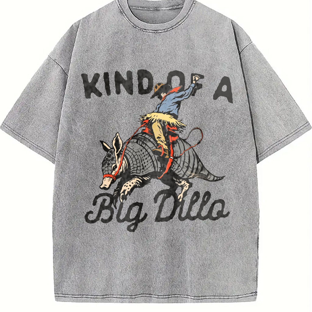 Armadillo Cowboy Kind Of A Big Dillo Funny Western Vintage product image 4