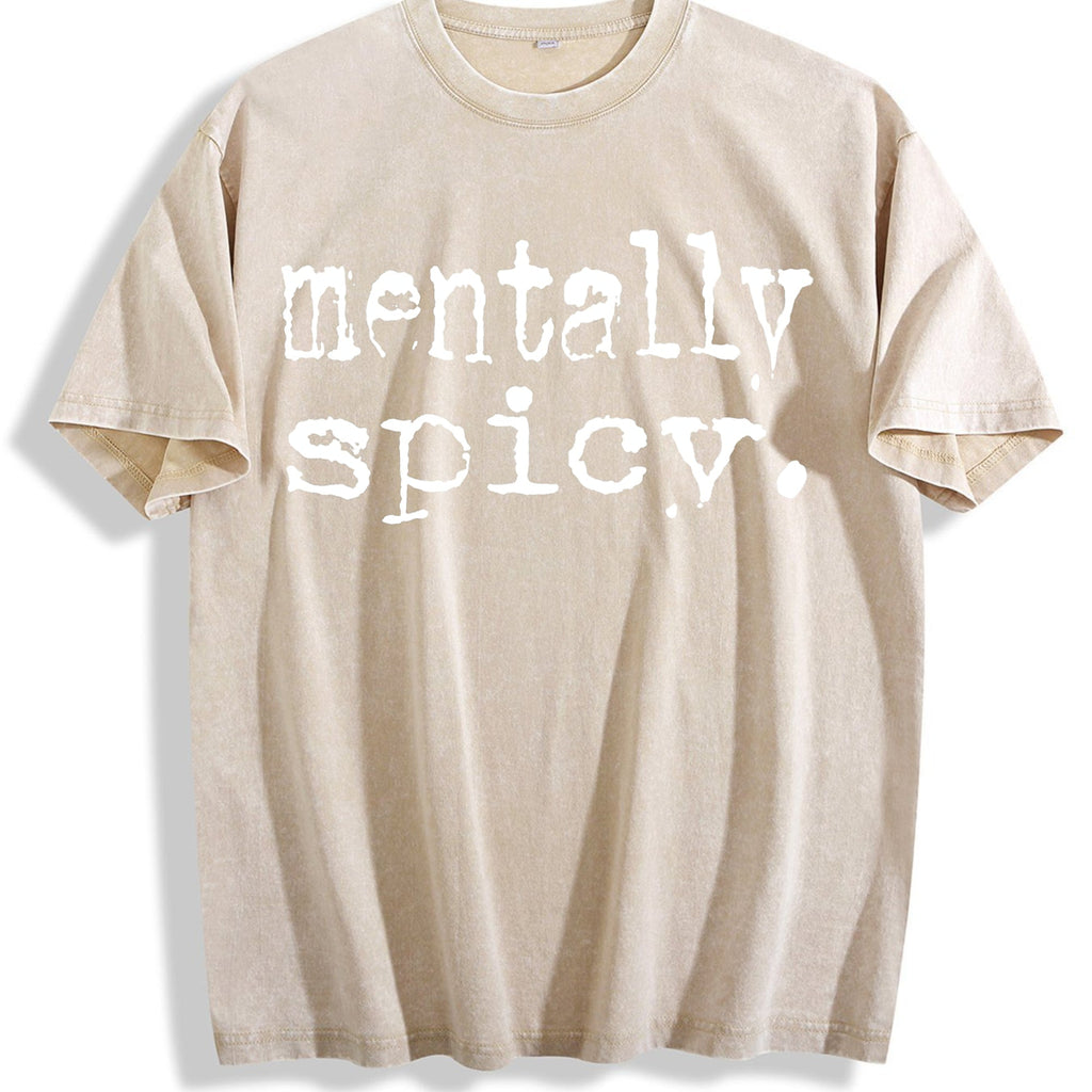 Mentally Spicy Summer Vintage Washed T-Shirt product image 1