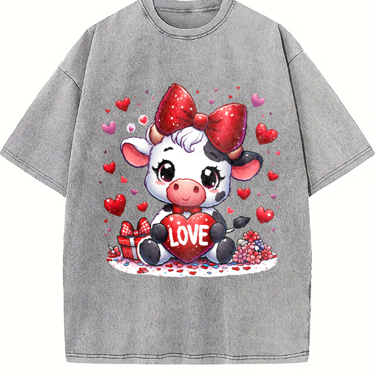 Winter Clothes Cow Wearing Diamond Bow Love Spring Vintage product image 5