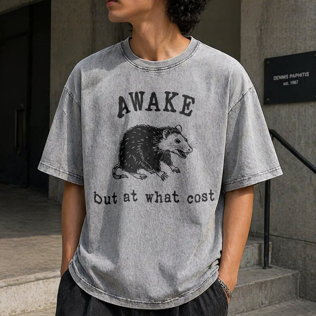 Awake At What Cost Vintage Washed T-Shirt product image 5
