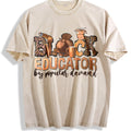Black Educator Vintage Washed T-Shirt product image 1