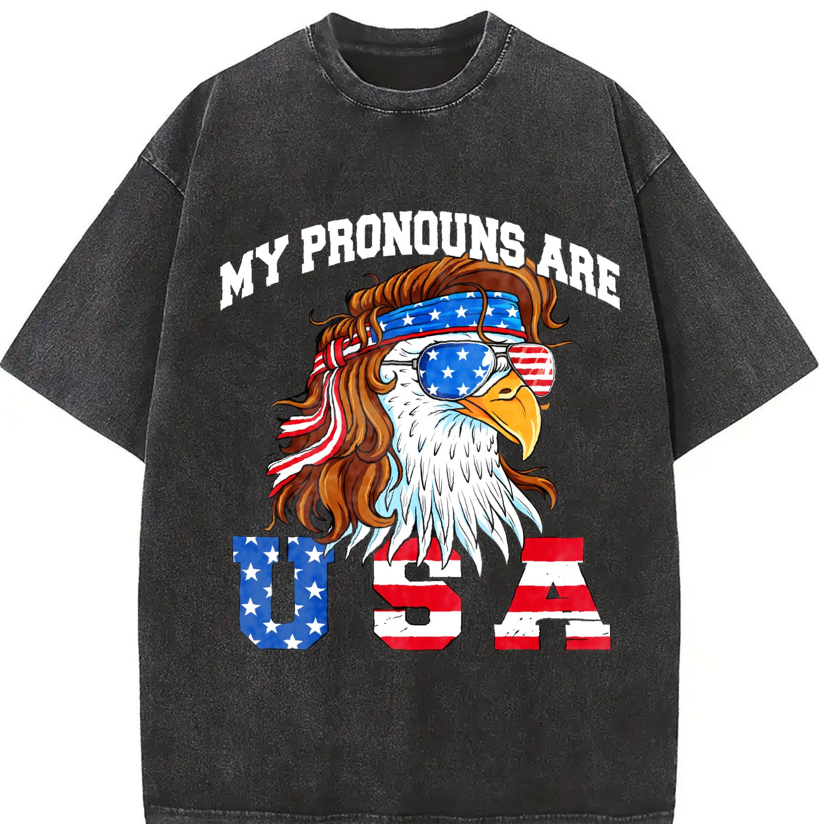 My Pronouns Are USA Eagle American Funny 4th Of July product image 2