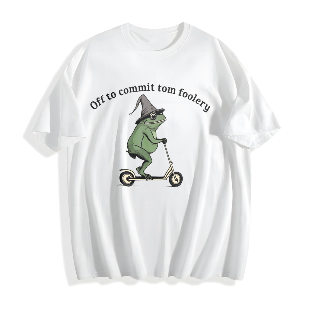 Off To Commit Tom Foolery Frog Cotton T-Shirt product image 2
