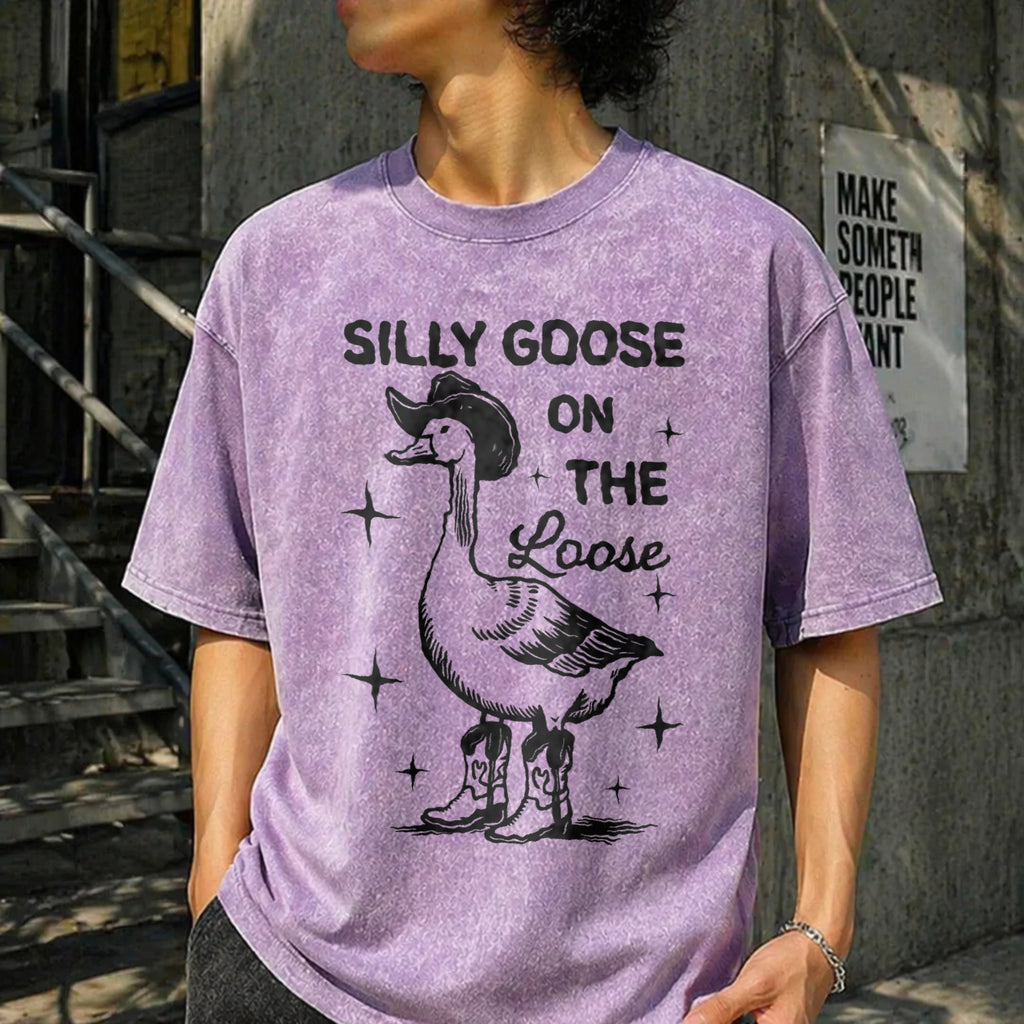 Silly Goose On Vintage Washed T-Shirt product image 6