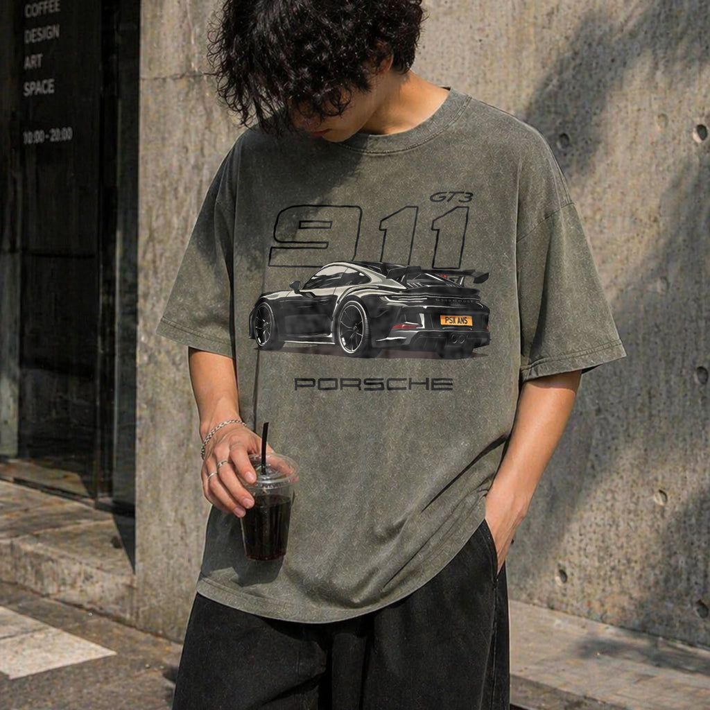 911 GT3 Vintage Washed T-Shirt product image 4