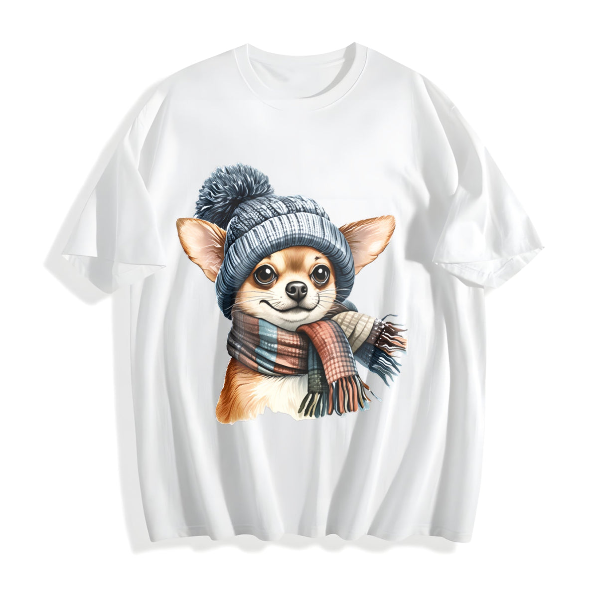 Winter A Chihuahua With Cotton T-Shirt product image 2
