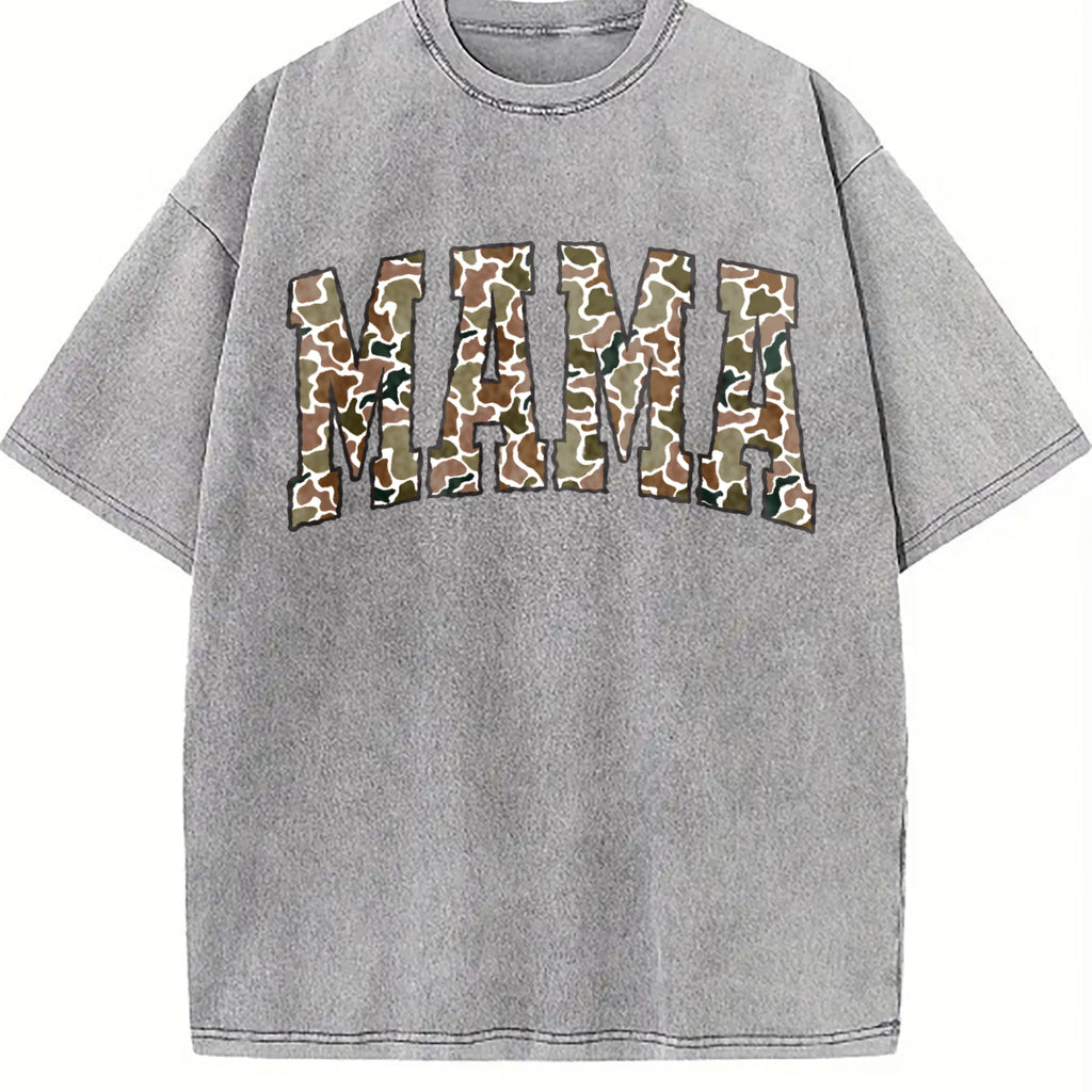 Camouflage Mama Vintage Washed T-Shirt product image 4