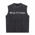 Allergic To Pendejos Latin Spanish Slang Funny Sarcastic Men's Washed Tank Top