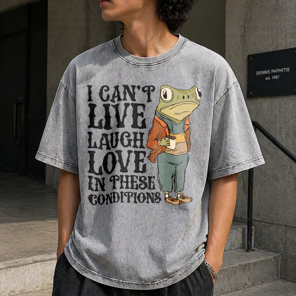 Live Laugh Love Under These Conditions Vintage Washed product image 5