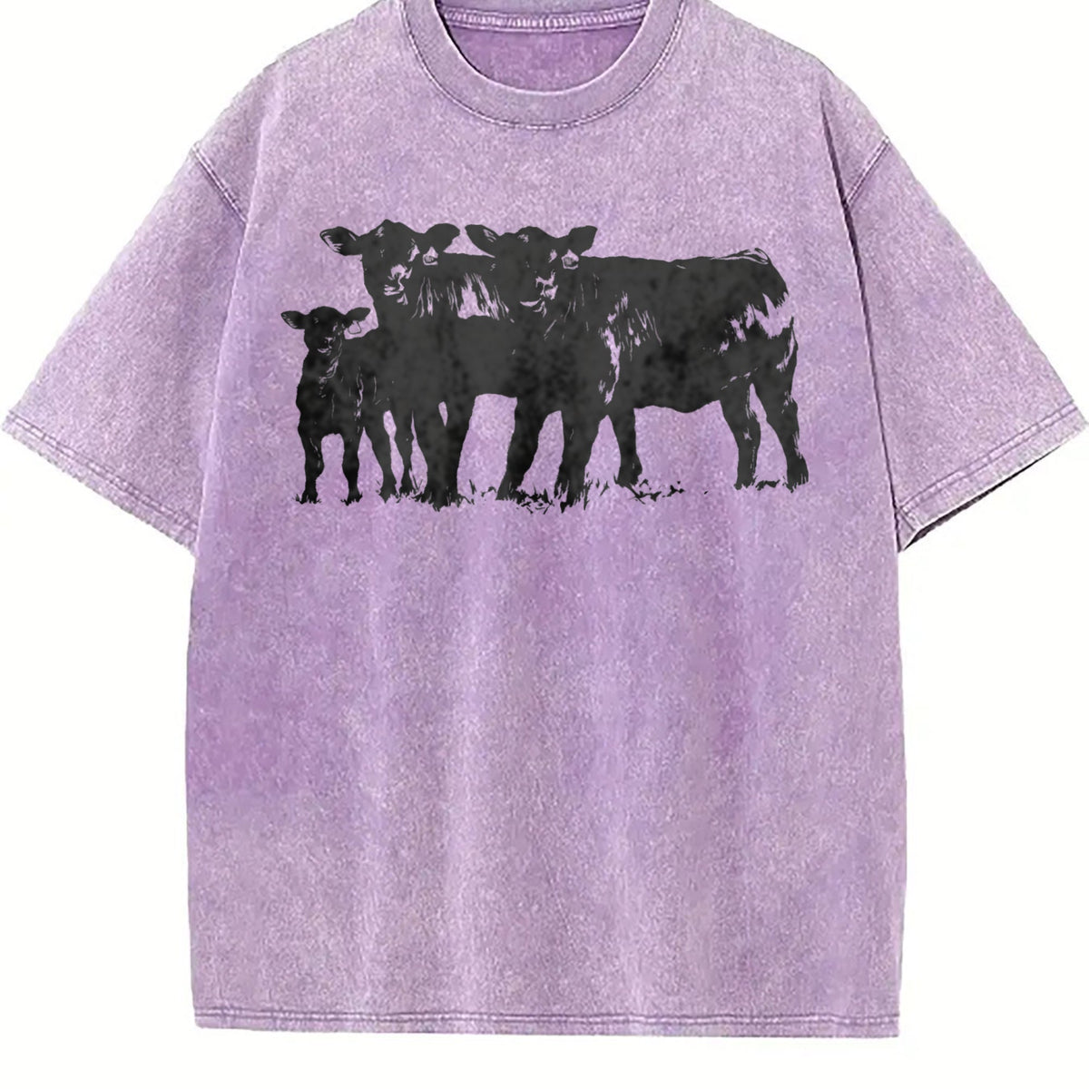 Cute Cow Vintage Washed T-Shirt product image 6