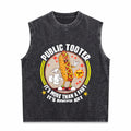 Public Tooter Funny Inappropriate Embarrassing Humor Men's Washed Tank Top