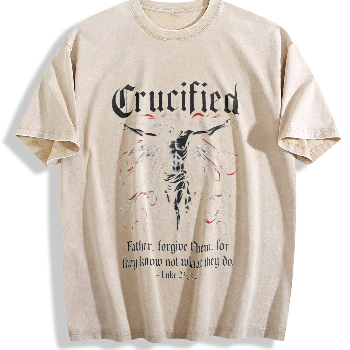 Crucified 90s Vintage Washed T-Shirt product image 1