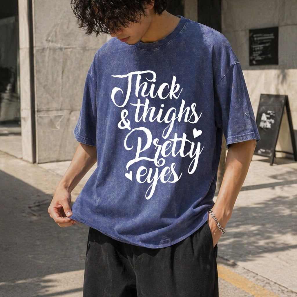 Thighs & Pretty Eyes Vintage Washed T-Shirt product image 8