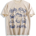 Crab 90s Tattoo Vintage Washed T-Shirt product image 1