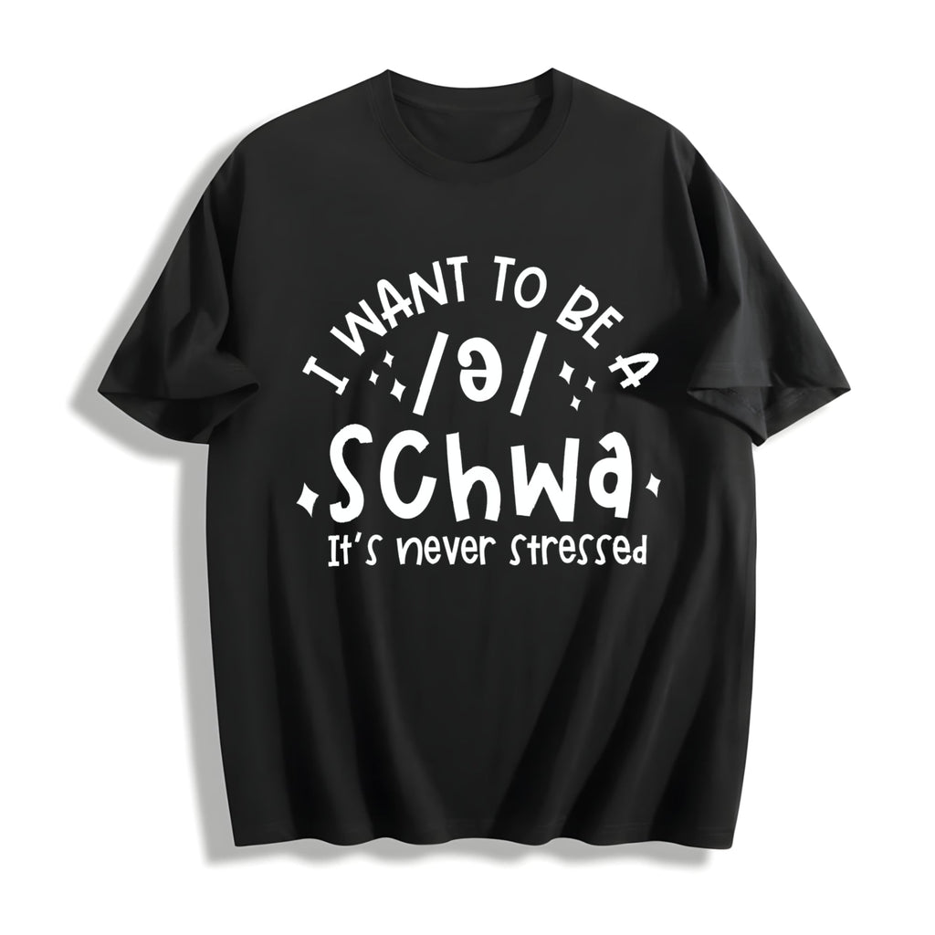 Schwa For Teacher Cotton T-Shirt product image 1