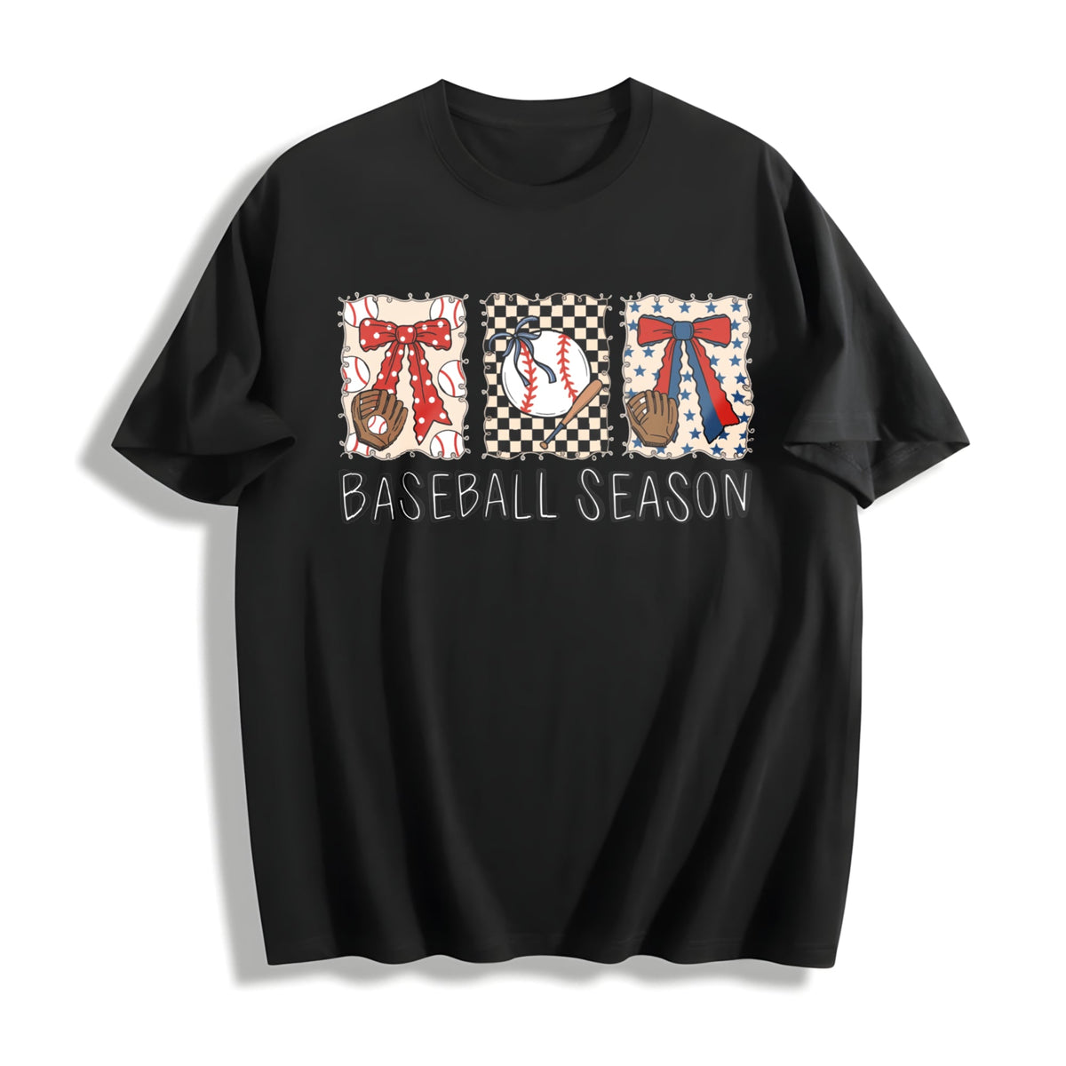 Preppy Baseball Coquette Brushstroke Game Day Cute Cotton product image 1