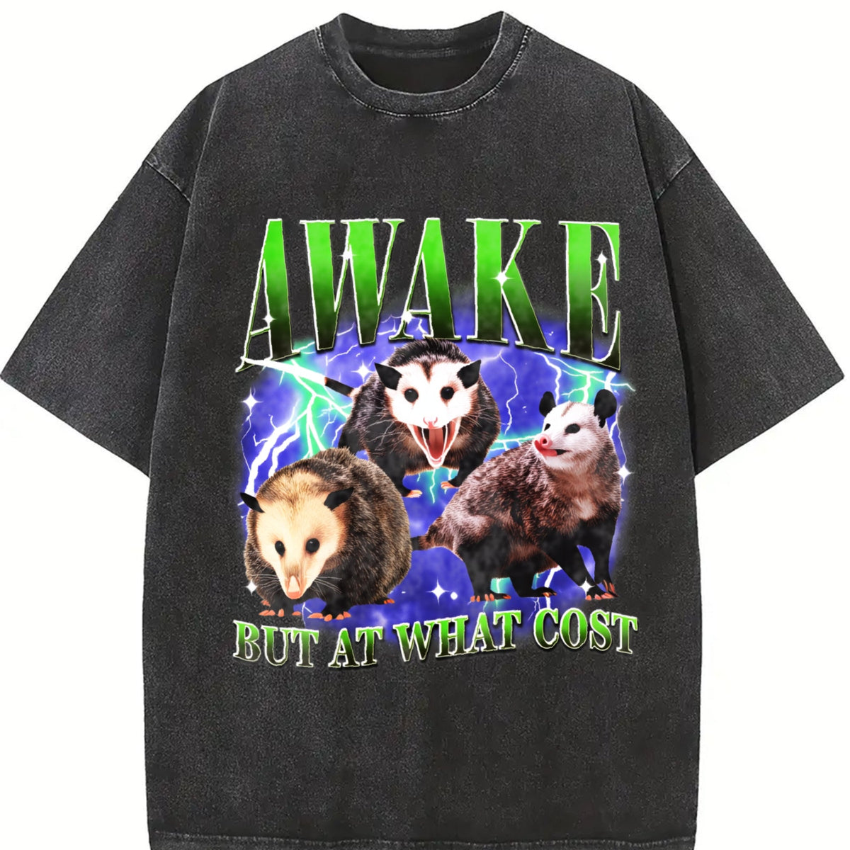 Awake But At What Cost Vintage Washed T-Shirt product image 2
