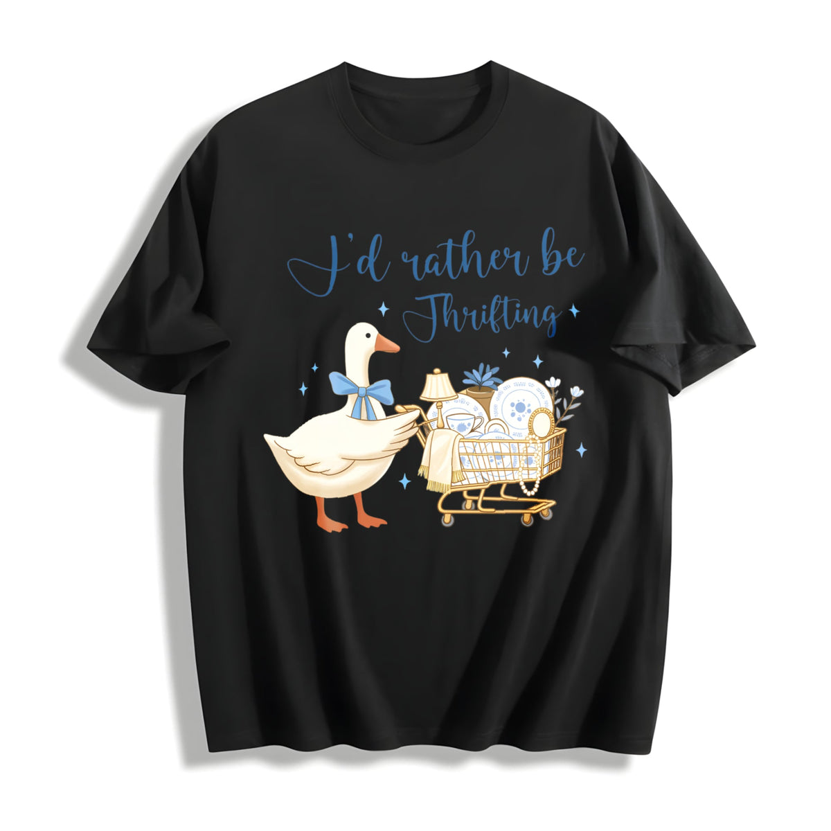 I'd Rather Be Thrifting Cotton T-Shirt product image 1