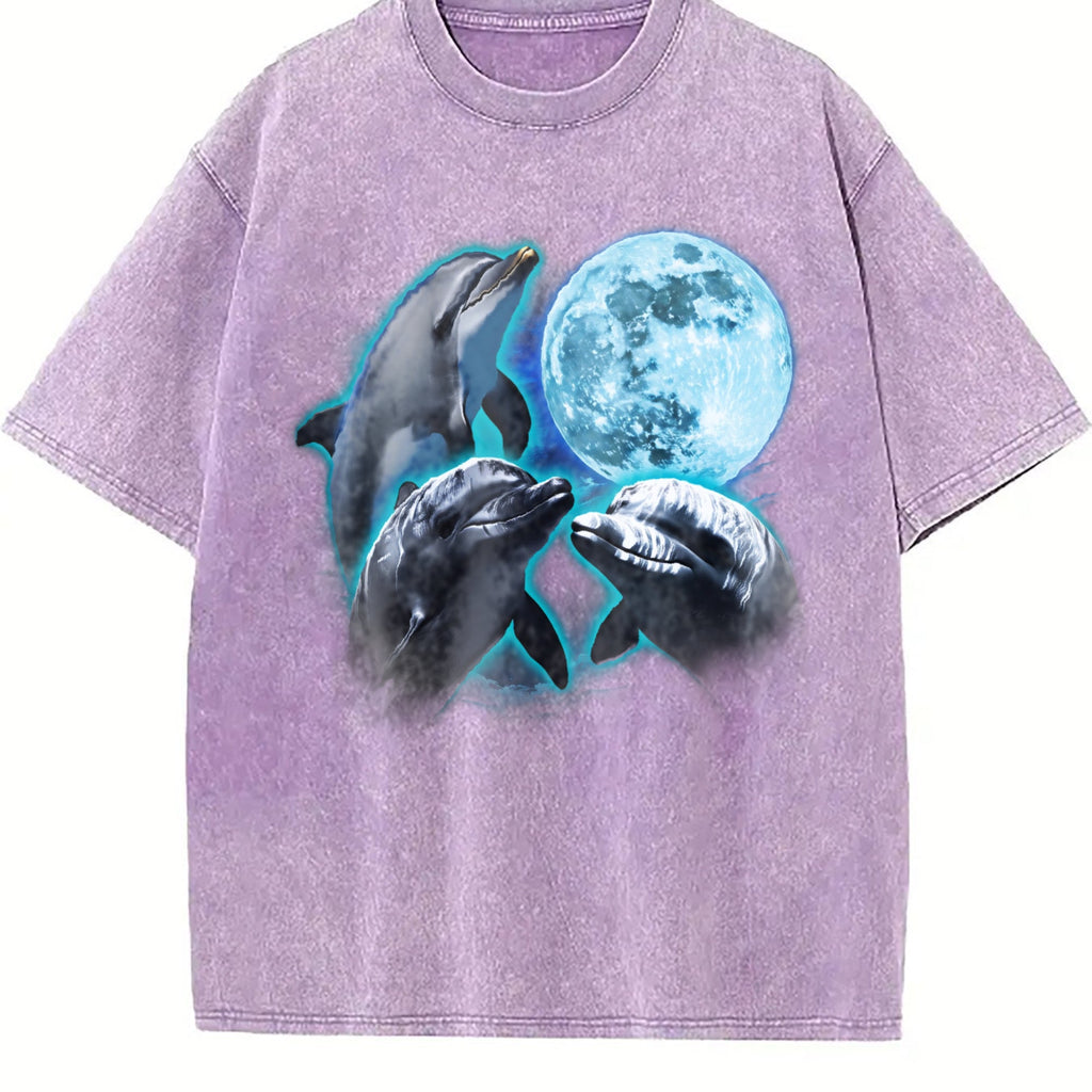 Three Dolphin Vintage Washed T-Shirt product image 6