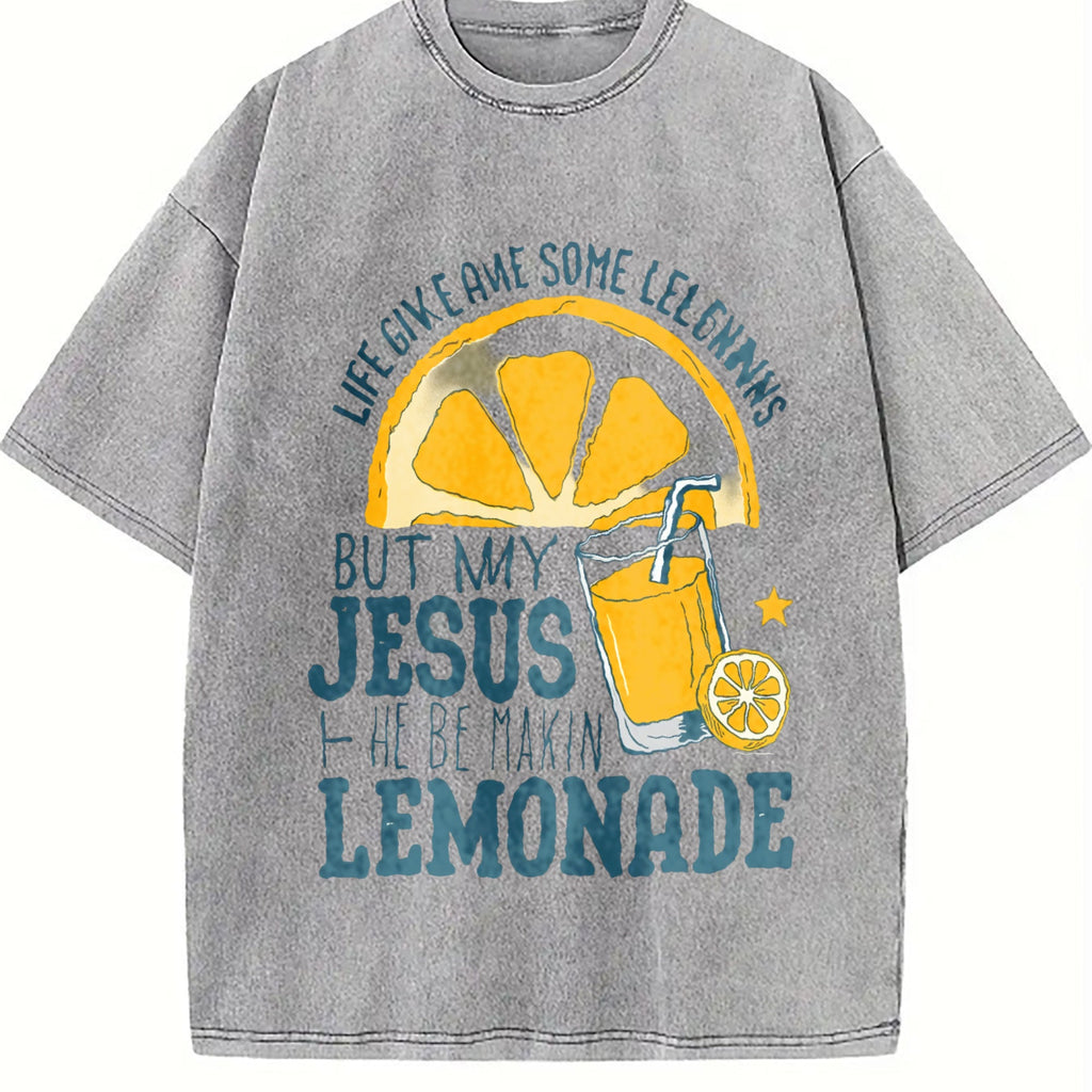 Vibrant 'life Gave Me Some Lemon Vintage Washed T-Shirt product image 4