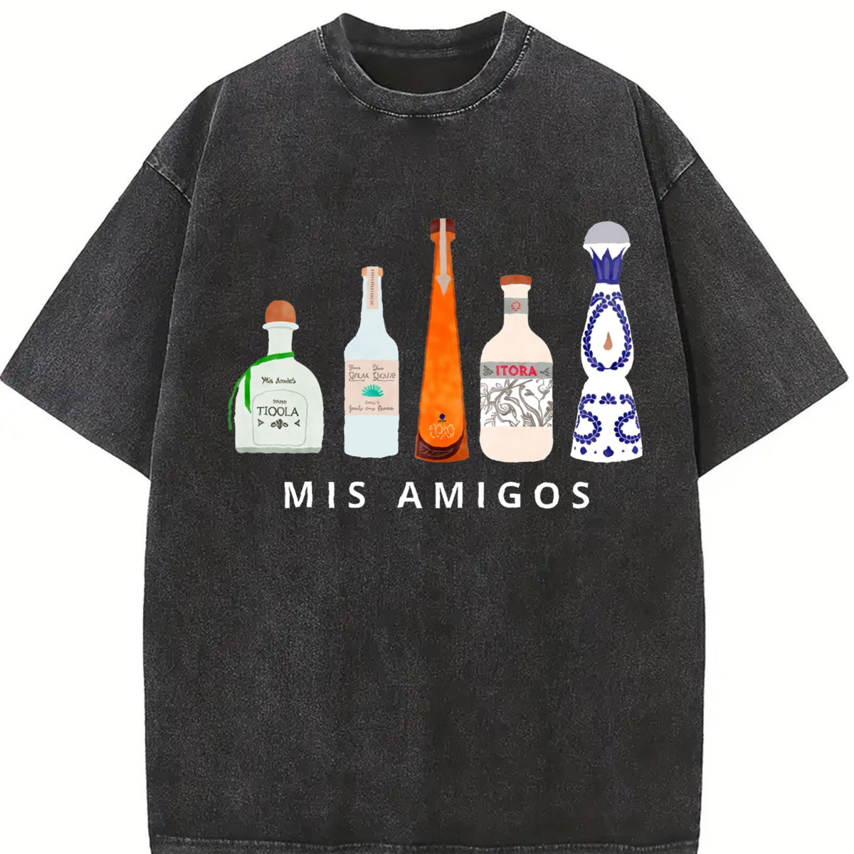 Mis Amigos Tequila Vintage Washed T-Shirt product image 2