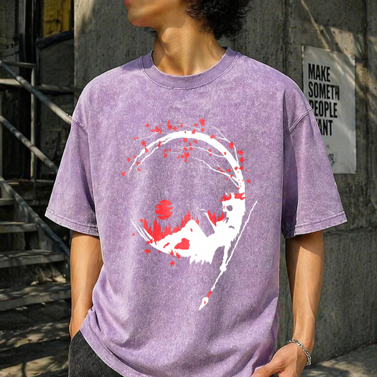 Princess Mononoke Cherry Blossom Vintage Washed T-Shirt product image 6