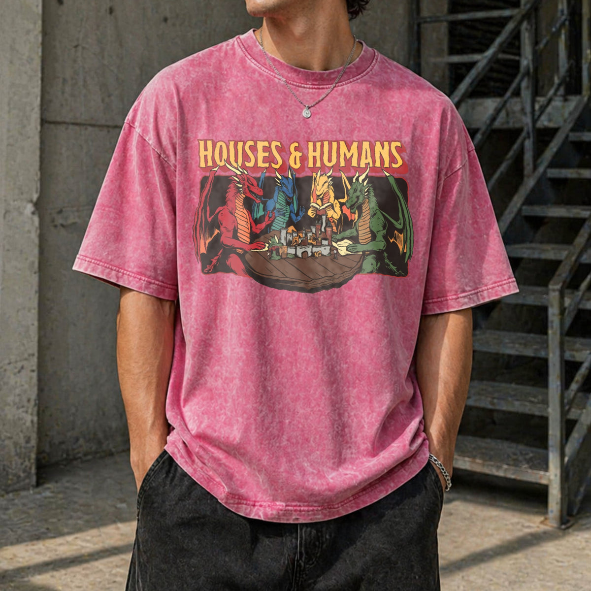 Houses And Humans Vintage Washed T-Shirt product image 7