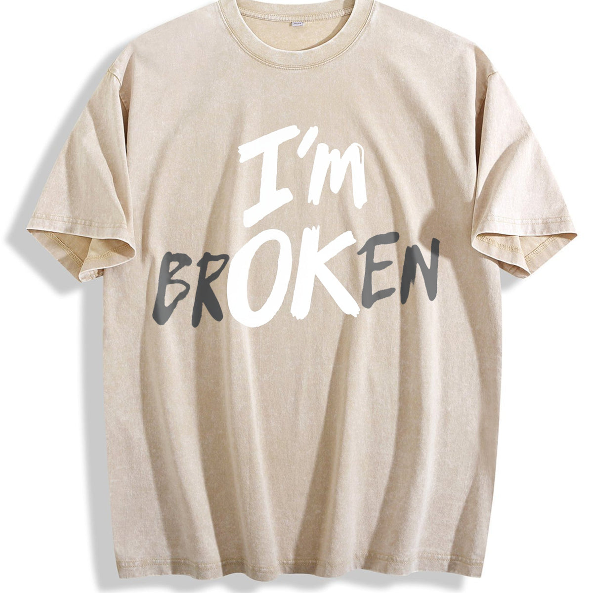 I'm Broken I'm OK Vintage Washed T-Shirt product image 1