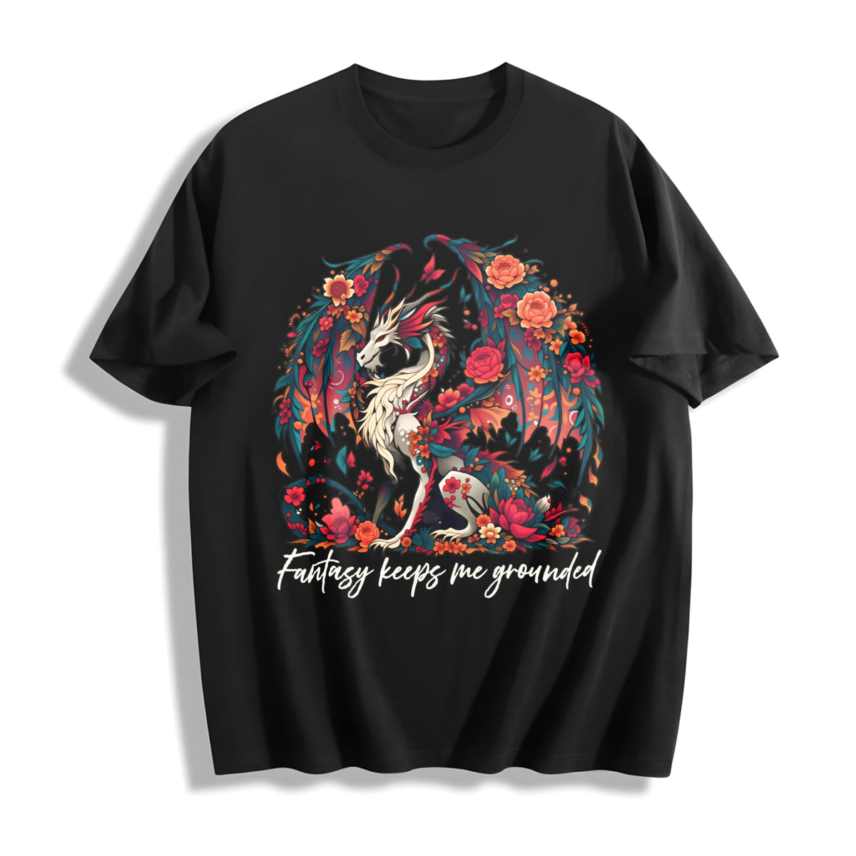 Dragon In A Bouquet Of Flowers Fantasy Keeps Me Grounded product image 1