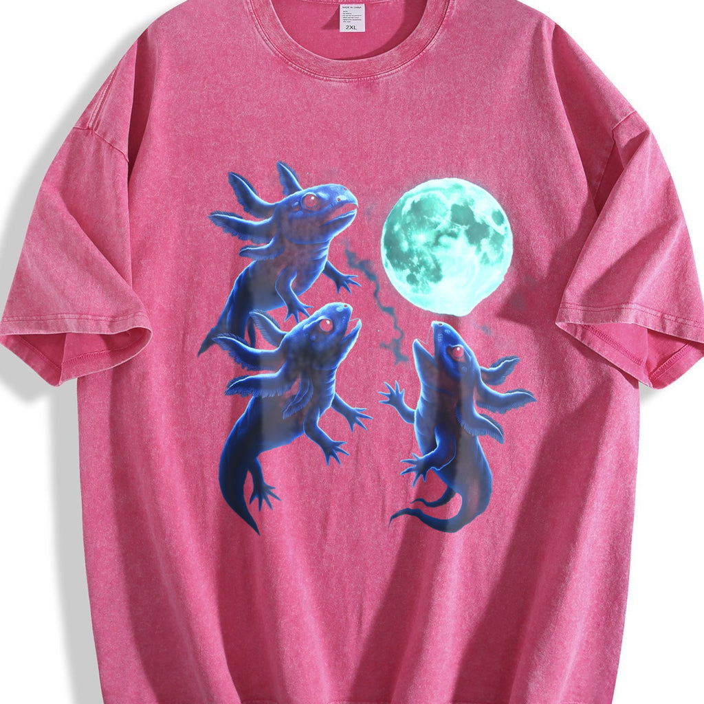 Axolotl Moon 90s Vintage Washed T-Shirt product image 7