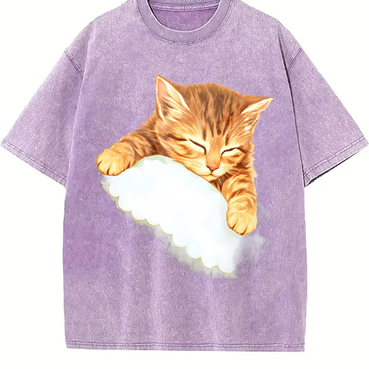 Sleeping Kitten Vintage Washed T-Shirt product image 6