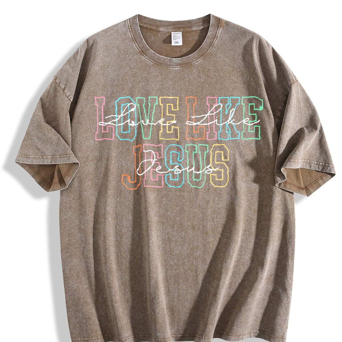Love Like Jesus Vintage Washed T-Shirt product image 3