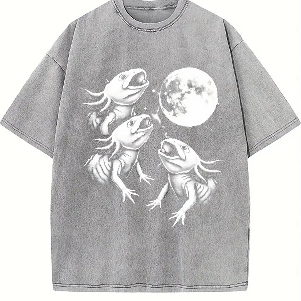 Axolotl Moon Vintage Washed T-Shirt product image 5