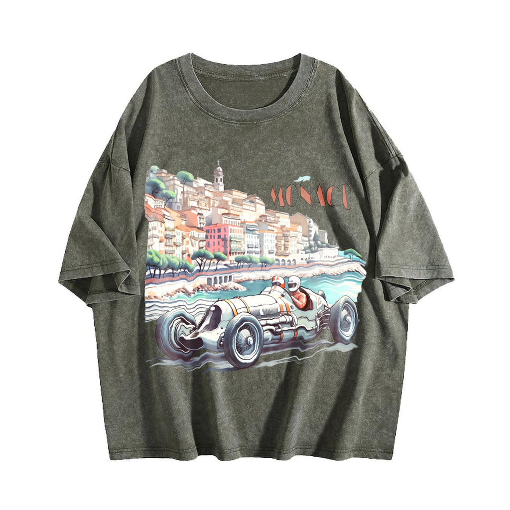 Monaco 1937 Racer Vintage Washed T-Shirt product image 4