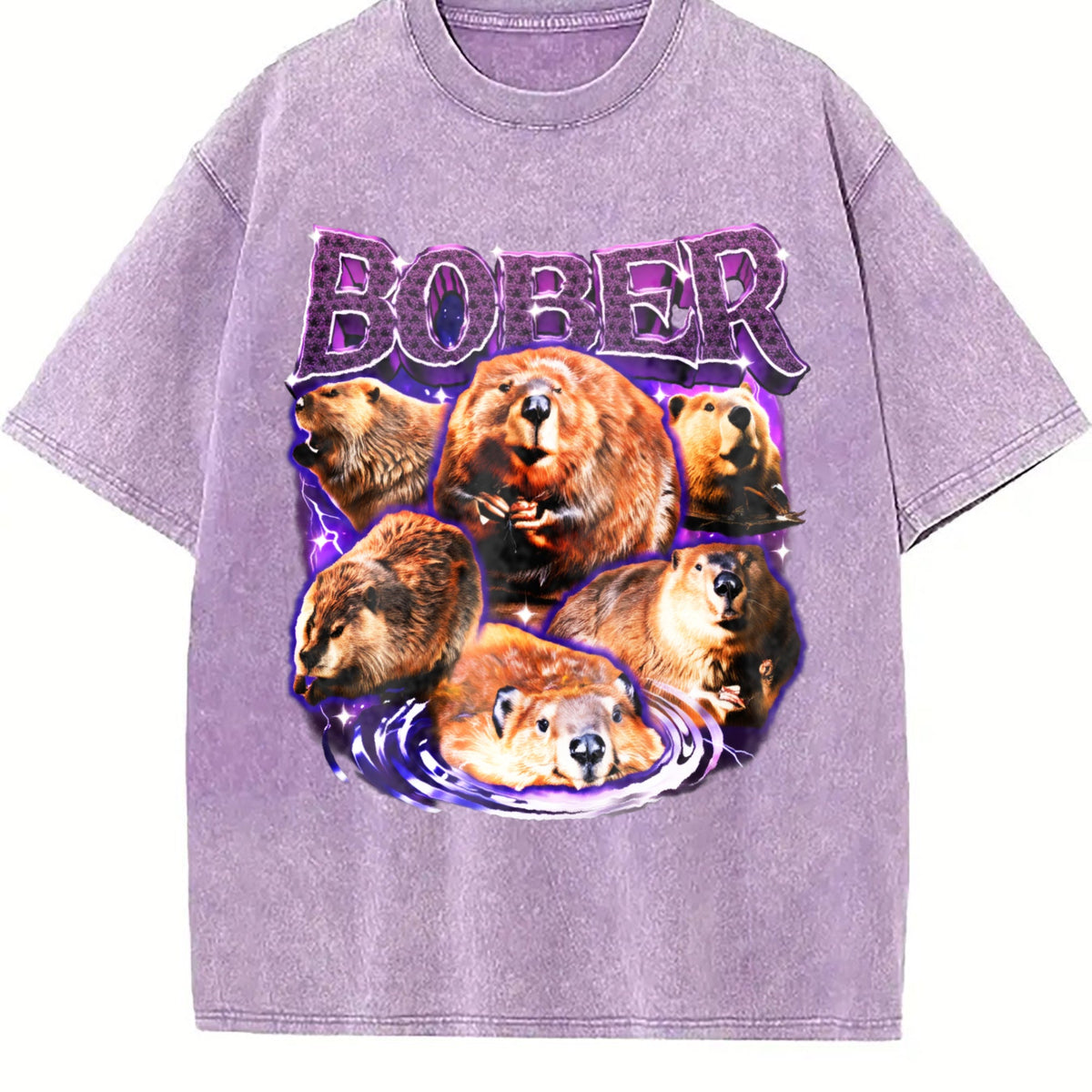 Bober Meme Vintage Washed T-Shirt product image 6