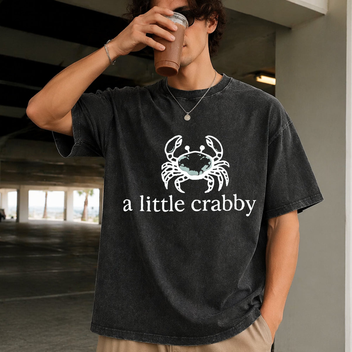 Little Crabby Vintage Washed T-Shirt product image 2