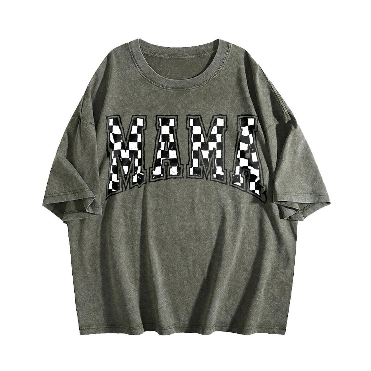Checkered Mama Vintage Washed T-Shirt product image 4