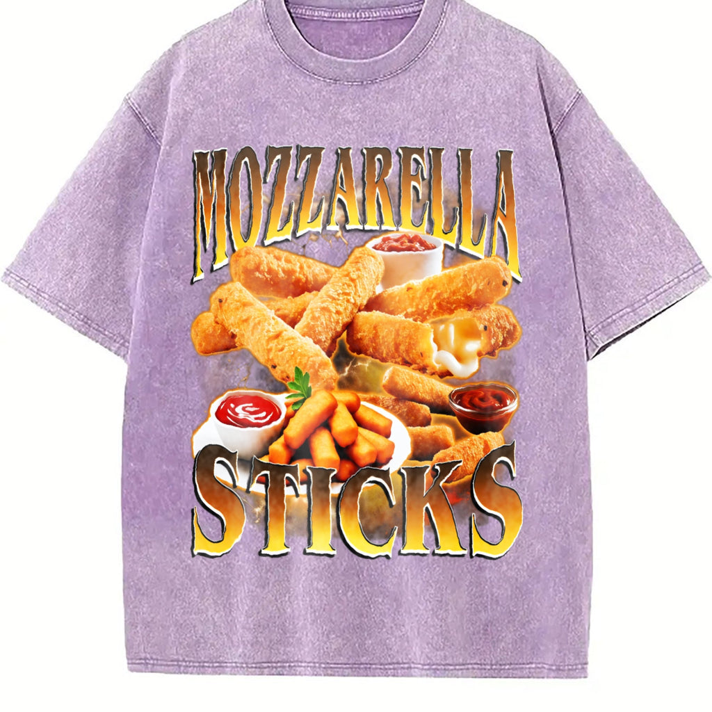 Mozzarella Sticks Vintage Washed T-Shirt product image 6