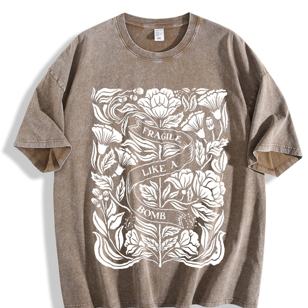 Inspired Floral & Fragile Like A Bomb - Wax Vintage Washed product image 3