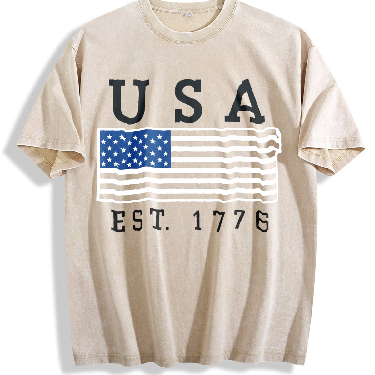 USA Flag Vintage Washed T-Shirt product image 1