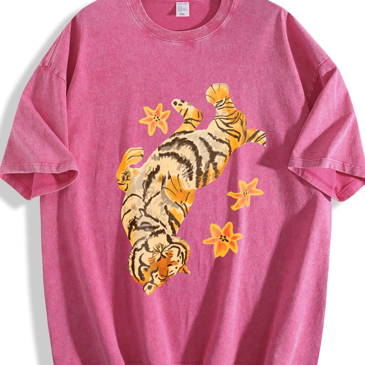 Pure With Tiger Short Sleeved And Slightly Elastic Vintage product image 7