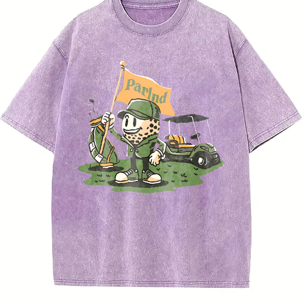 Parlnd Golf Cartoon Character - With Logo Vintage Washed product image 6