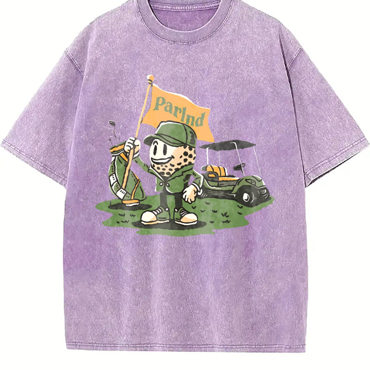 Parlnd Golf Cartoon Character - With Logo Vintage Washed product image 6