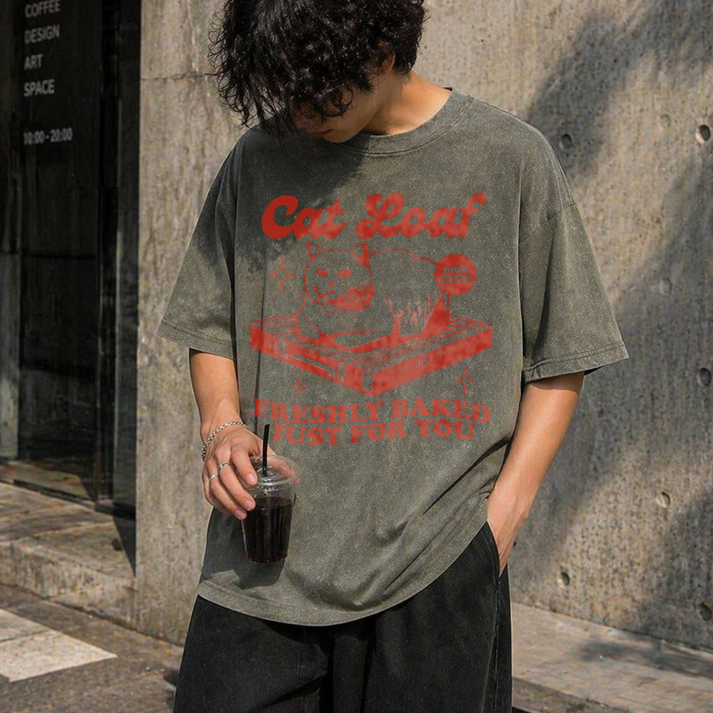 Cat Loaf Vintage Washed T-Shirt product image 4