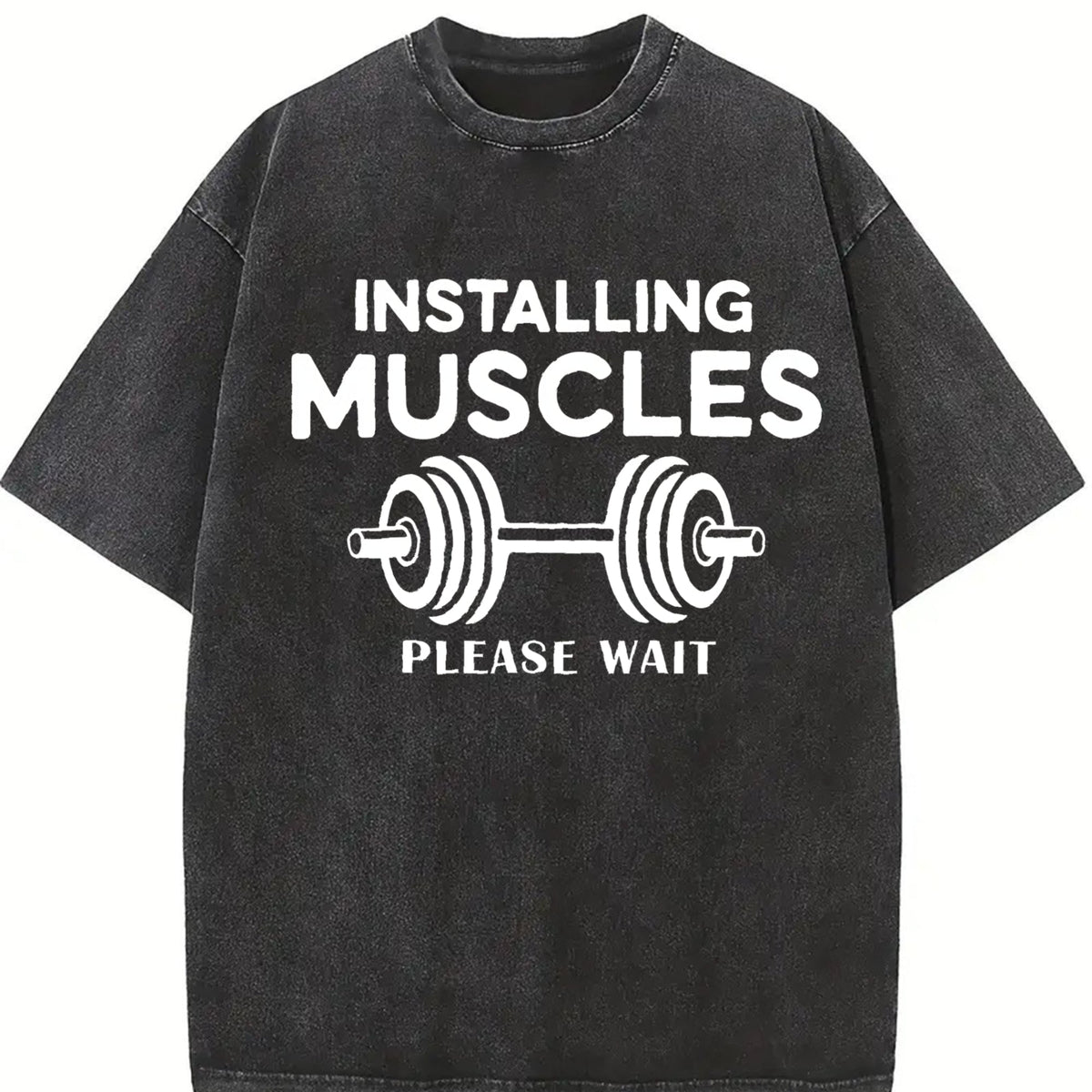 Installing Muscles Please Wait Vintage Washed T-Shirt product image 2