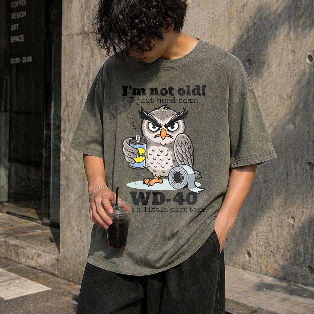 Owl I'm Not Old I Just Need Some Vintage Washed T-Shirt product image 4