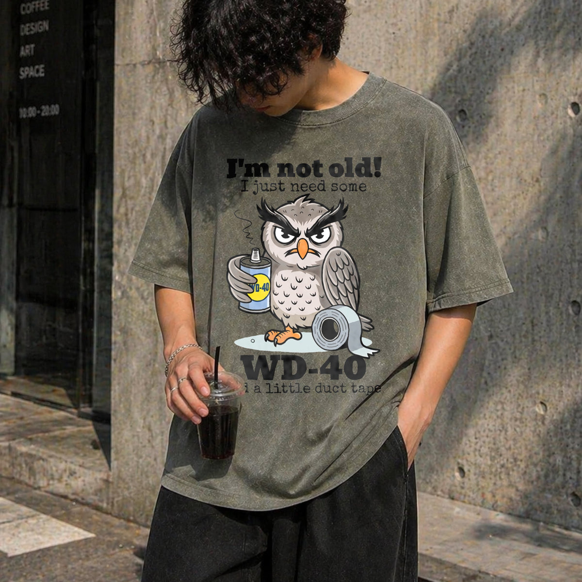 Owl I'm Not Old I Just Need Some Vintage Washed T-Shirt product image 4