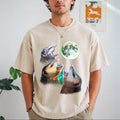 Three Possums Howling At Moon Vintage Washed T-Shirt product image 1
