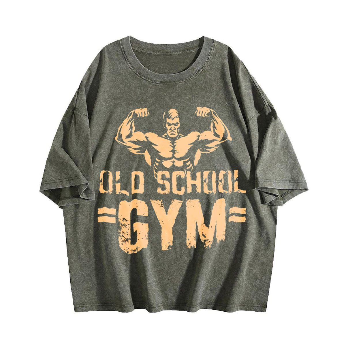 Old School Gym Muscle Hunk Biceps Display Vintage Washed product image 4